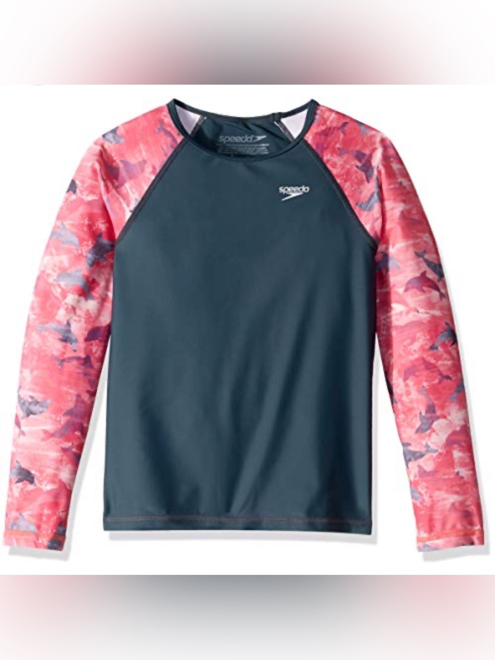 Speedo Girls UV Protection Long Sleeve Rashguard Size L